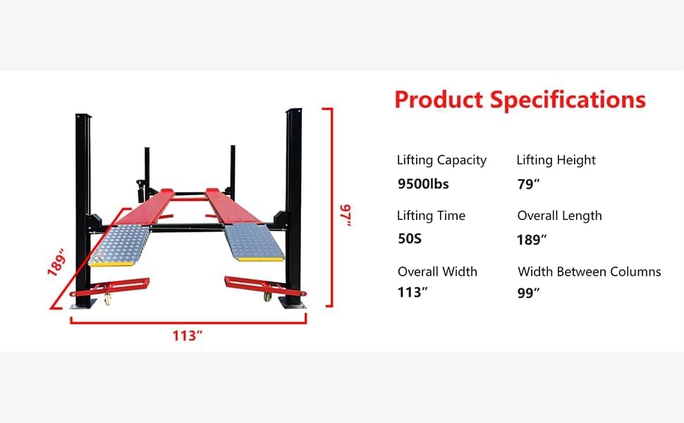 Best 4 Post Lift in Garage for Safe Parking & Storage