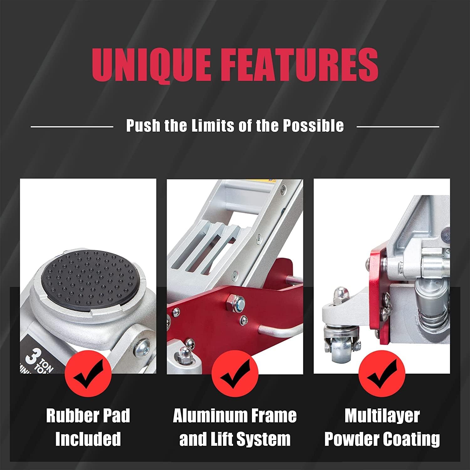 Low Profile Economic Aluminum Service/Floor Garage Jack with Quick Lift Pump