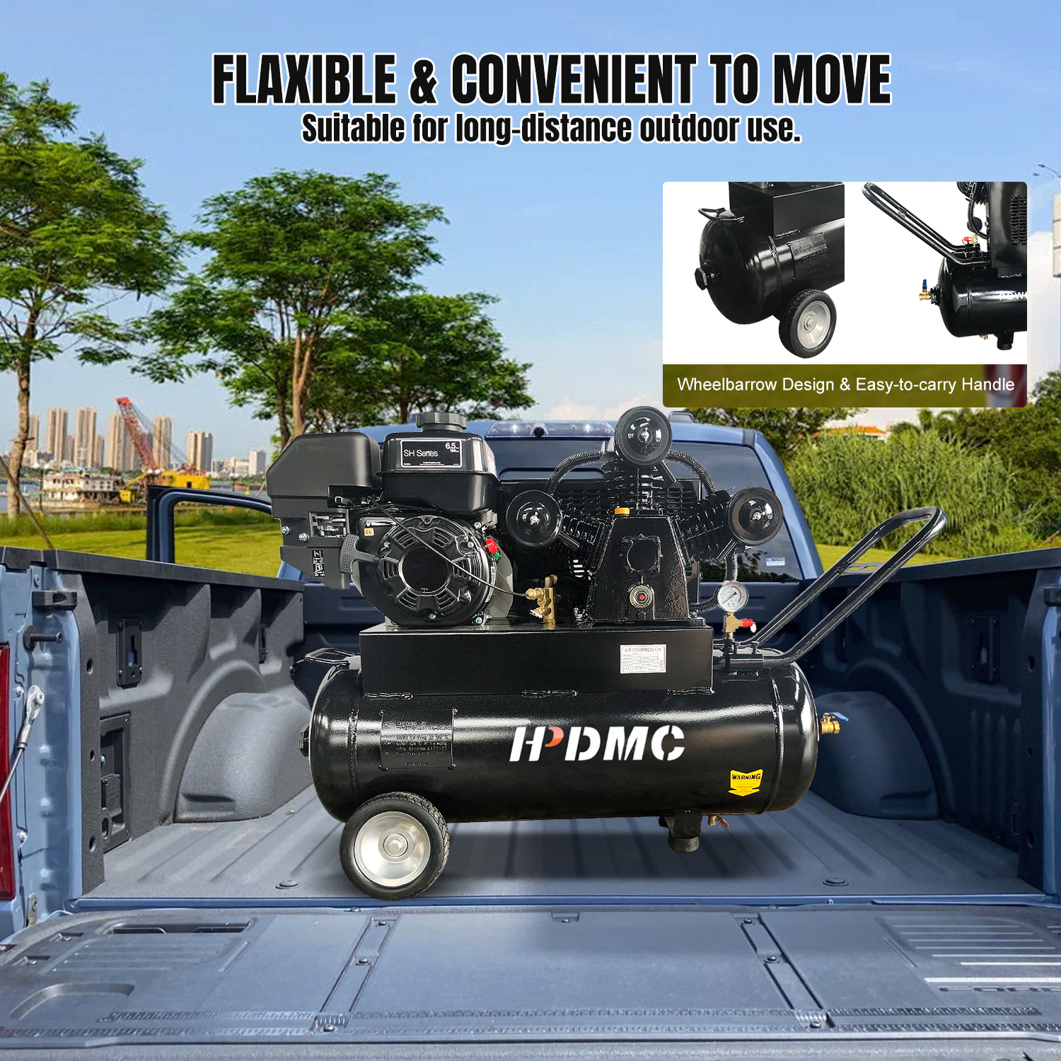 13HP Gasoline Piston Compressor 