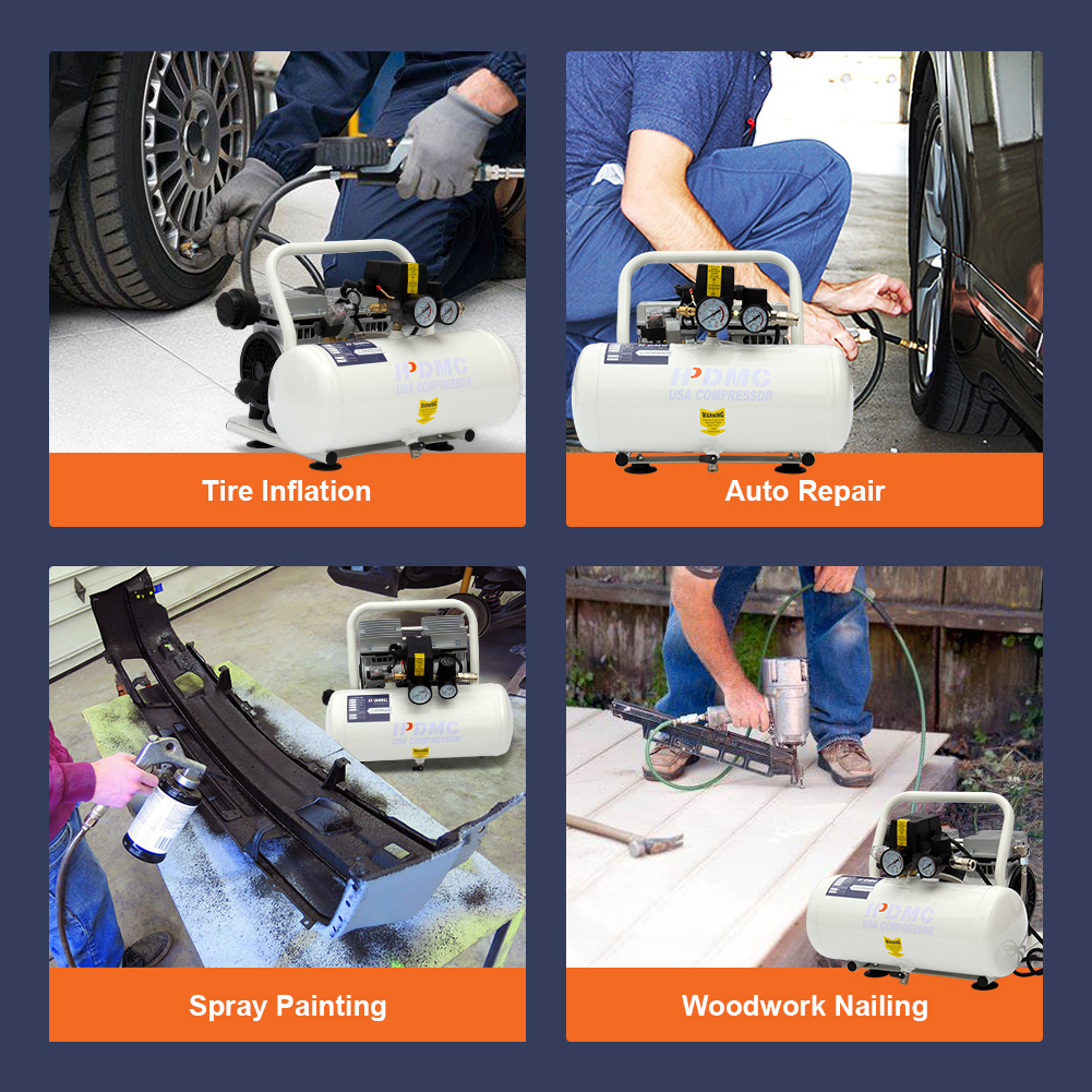 Ideal Uses for HPDMC’s Oil Free Air Compressor