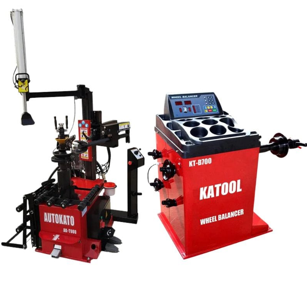Katool KT-T900 & KT-B700: Complete Tire Service Combo for Post Lift Car