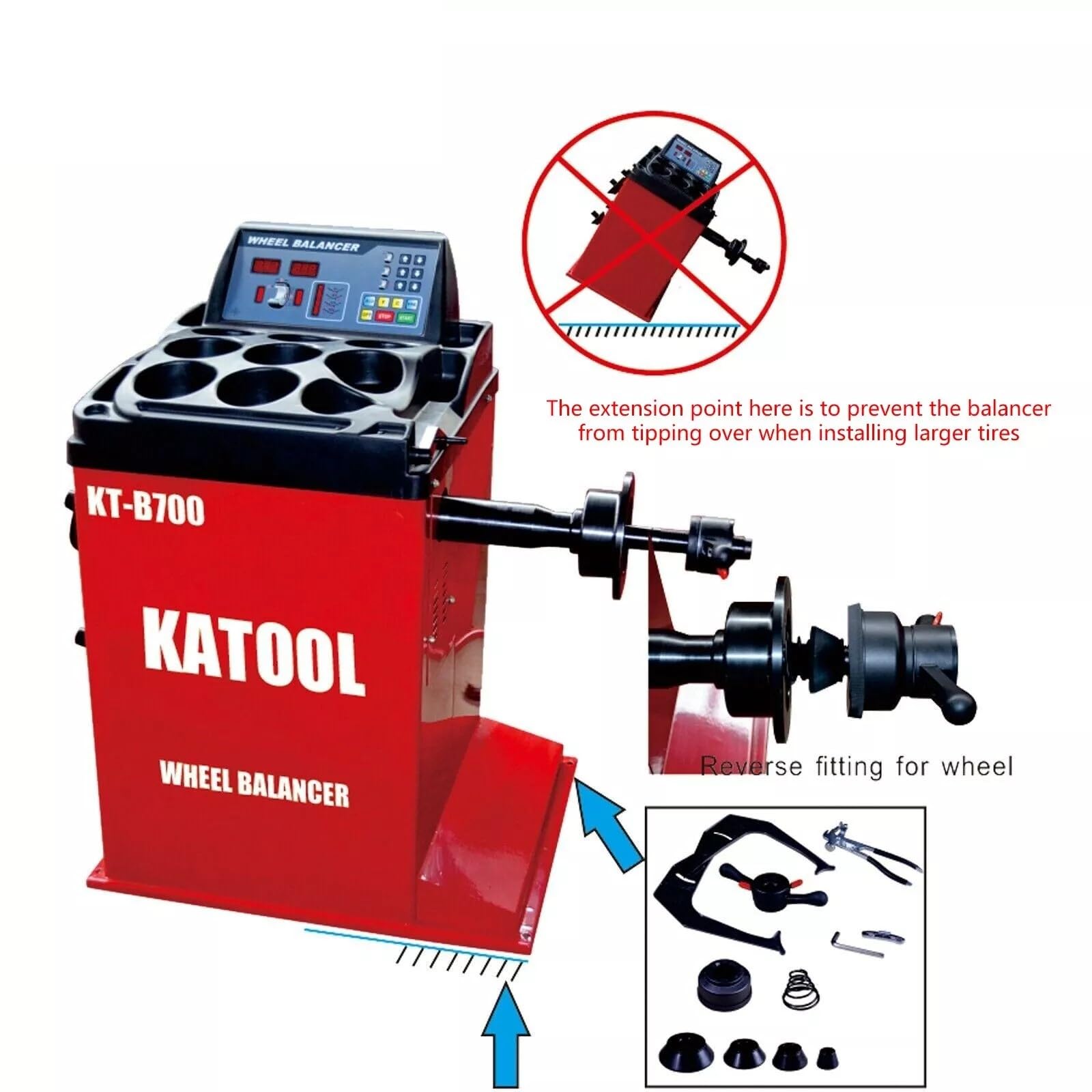 Katool KT-T900 & KT-B700: Complete Tire Service Combo for Post Lift Car