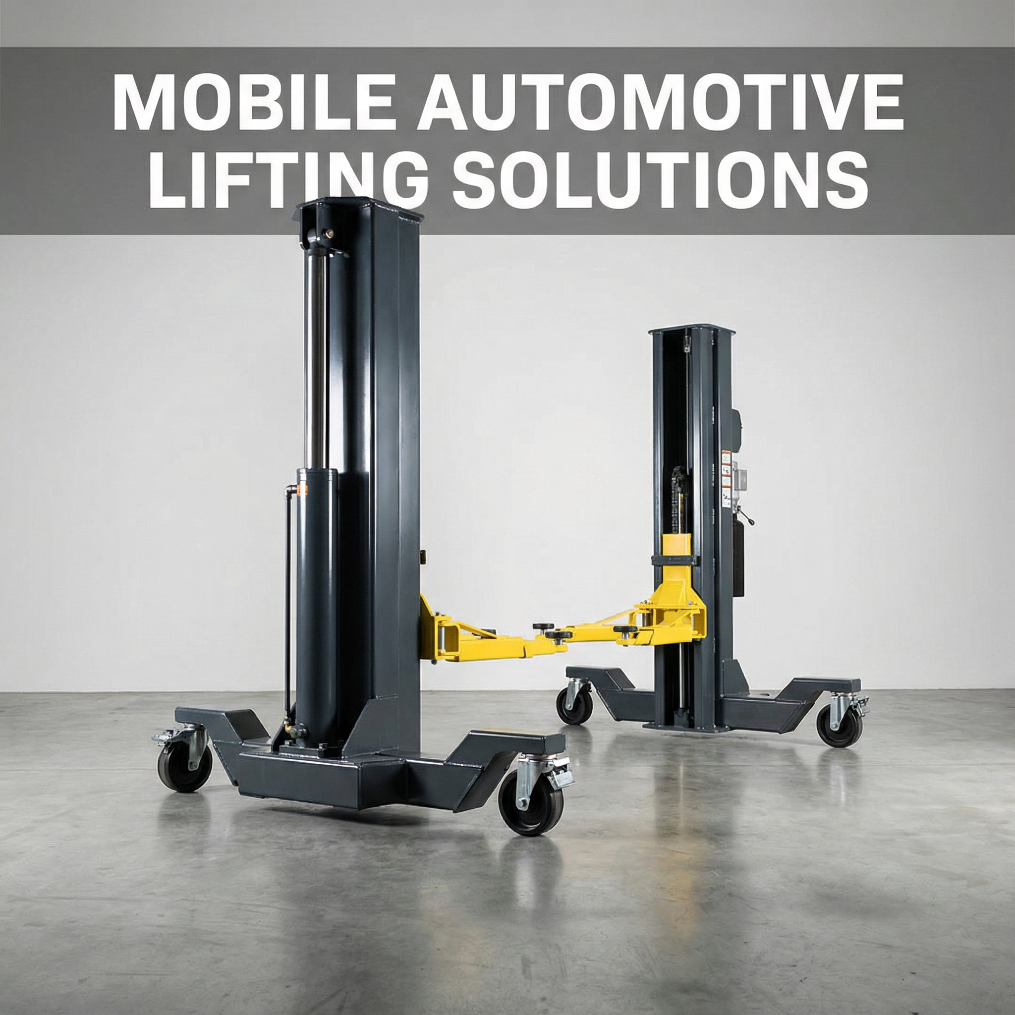 Mobile 2-post car lift