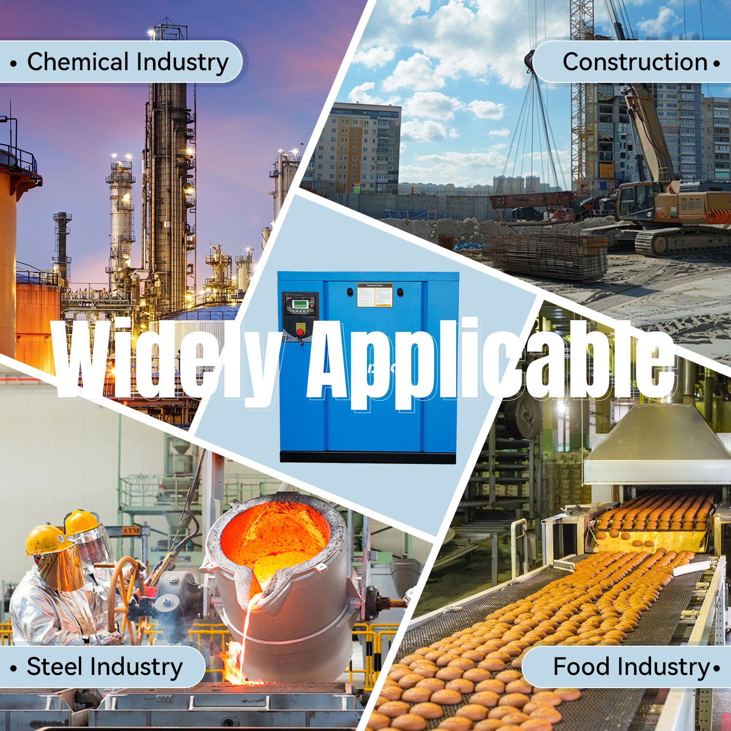 Ideal Applications for HPDMC's 20HP Rotary Screw Air Compressor