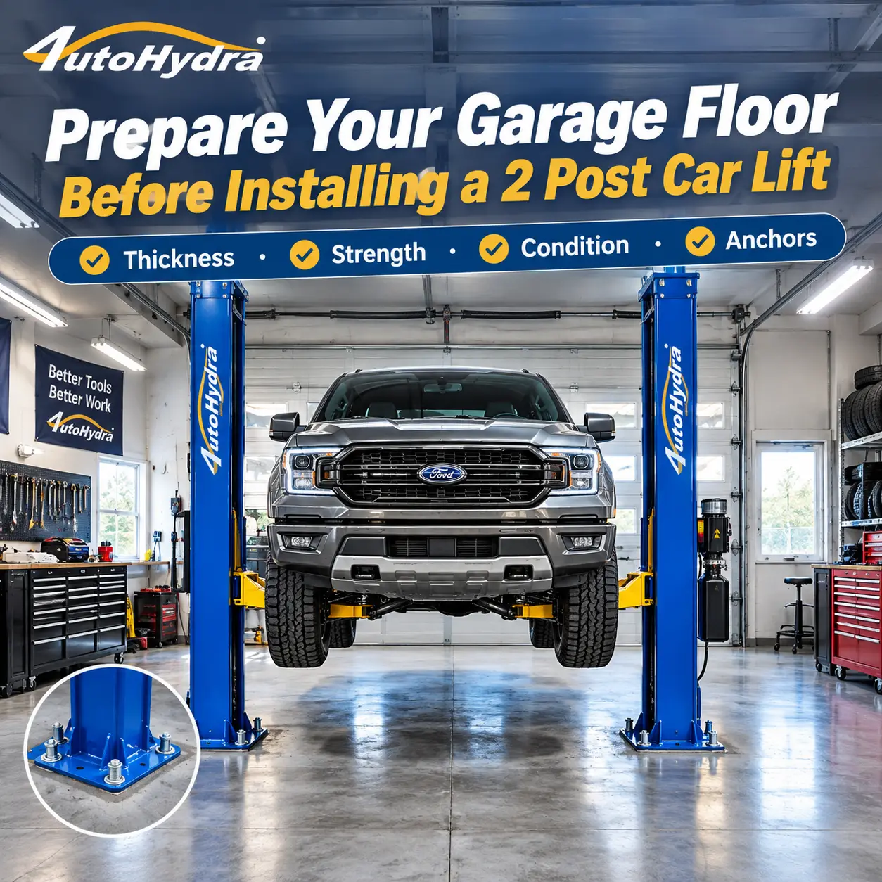 How to Prepare Your Garage Floor for a 2 Post Car Lift
