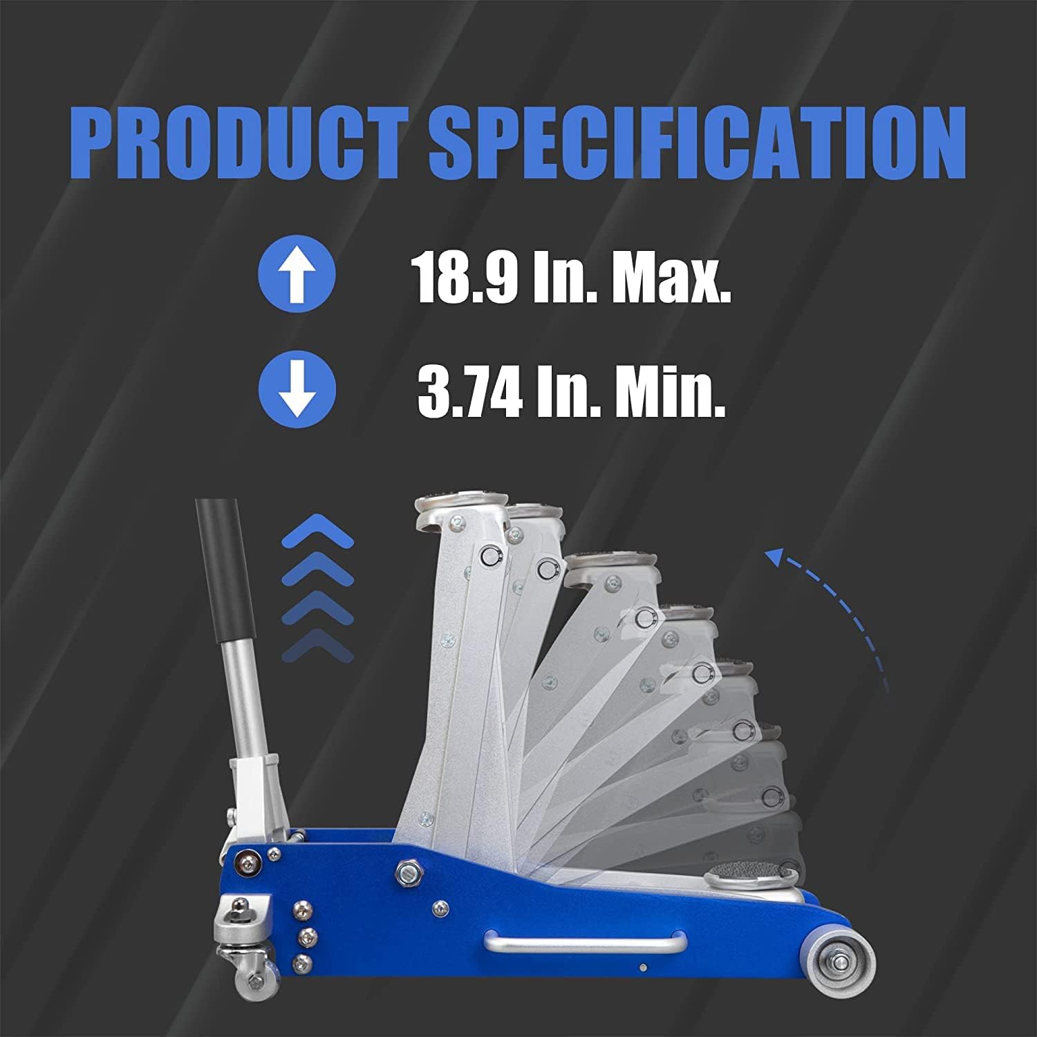 3 Ton / 6600 Lb. Low Profile Floor Jack
