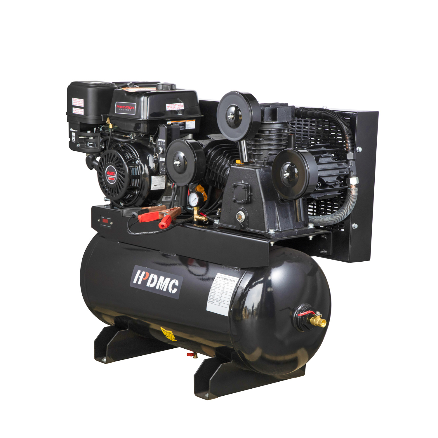 HPDMC’s 30-gallon portable air compressor provides the backbone to maximize performance