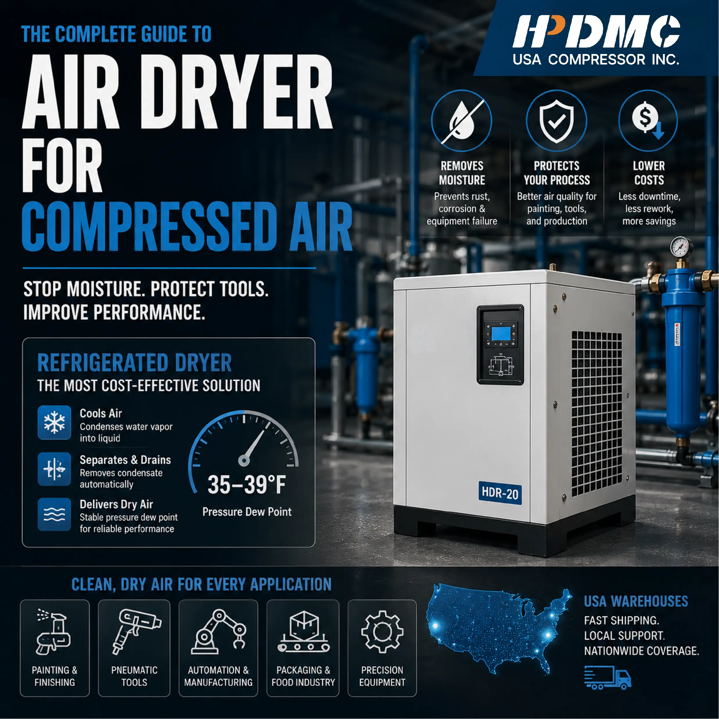 Air Dryer for Compressed Air Stopping Moisture Damage Before It Starts