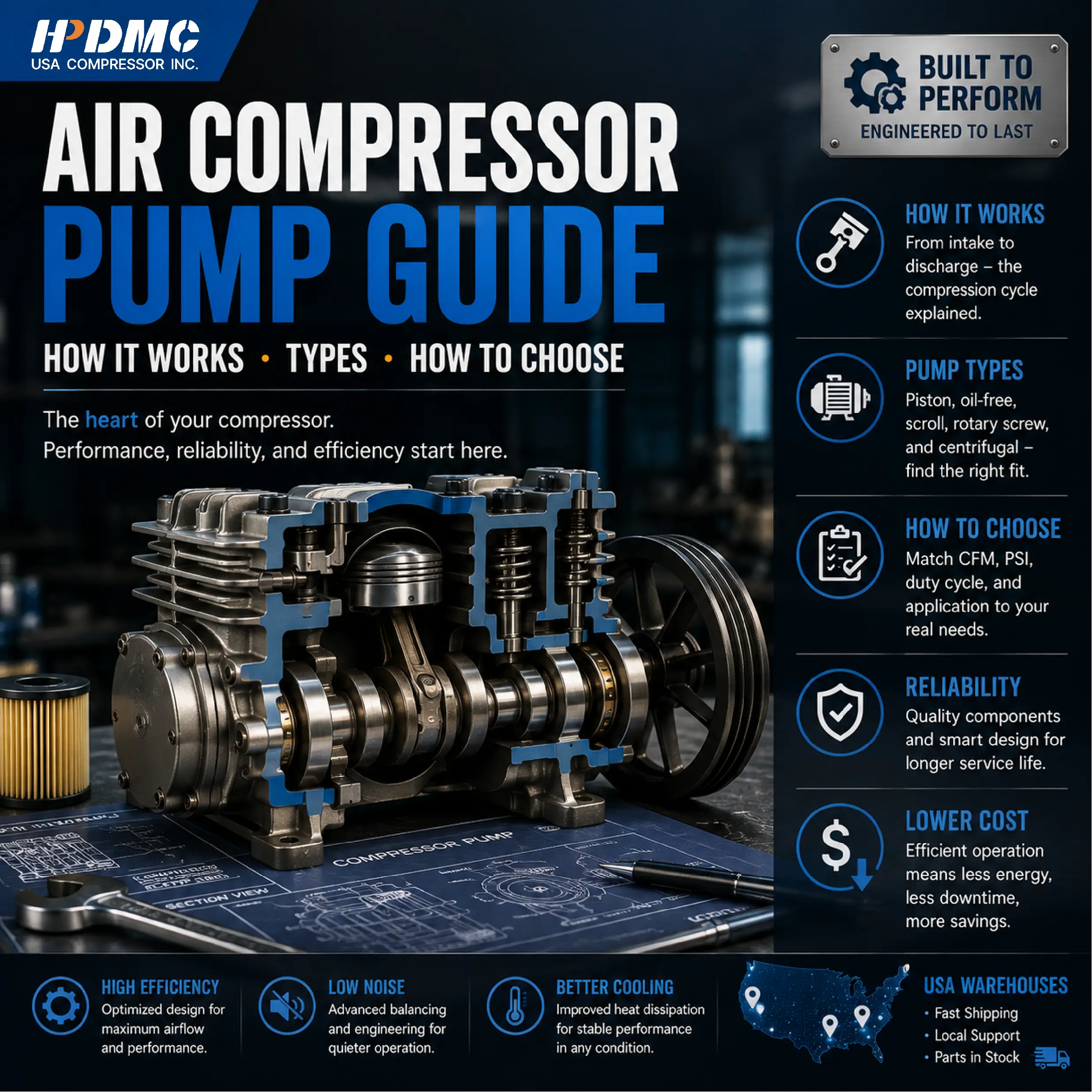 Air Compressor Pump Explained: Types, Specs, and How to Match the Right Pump to Your Job