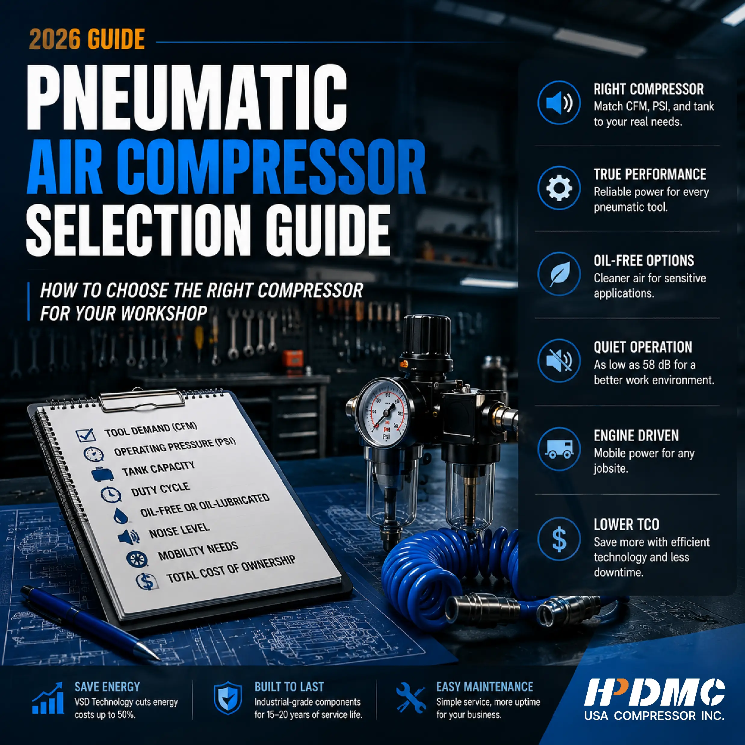 How to Choose the Right Pneumatic Air Compressor for Your Workshop in 2026