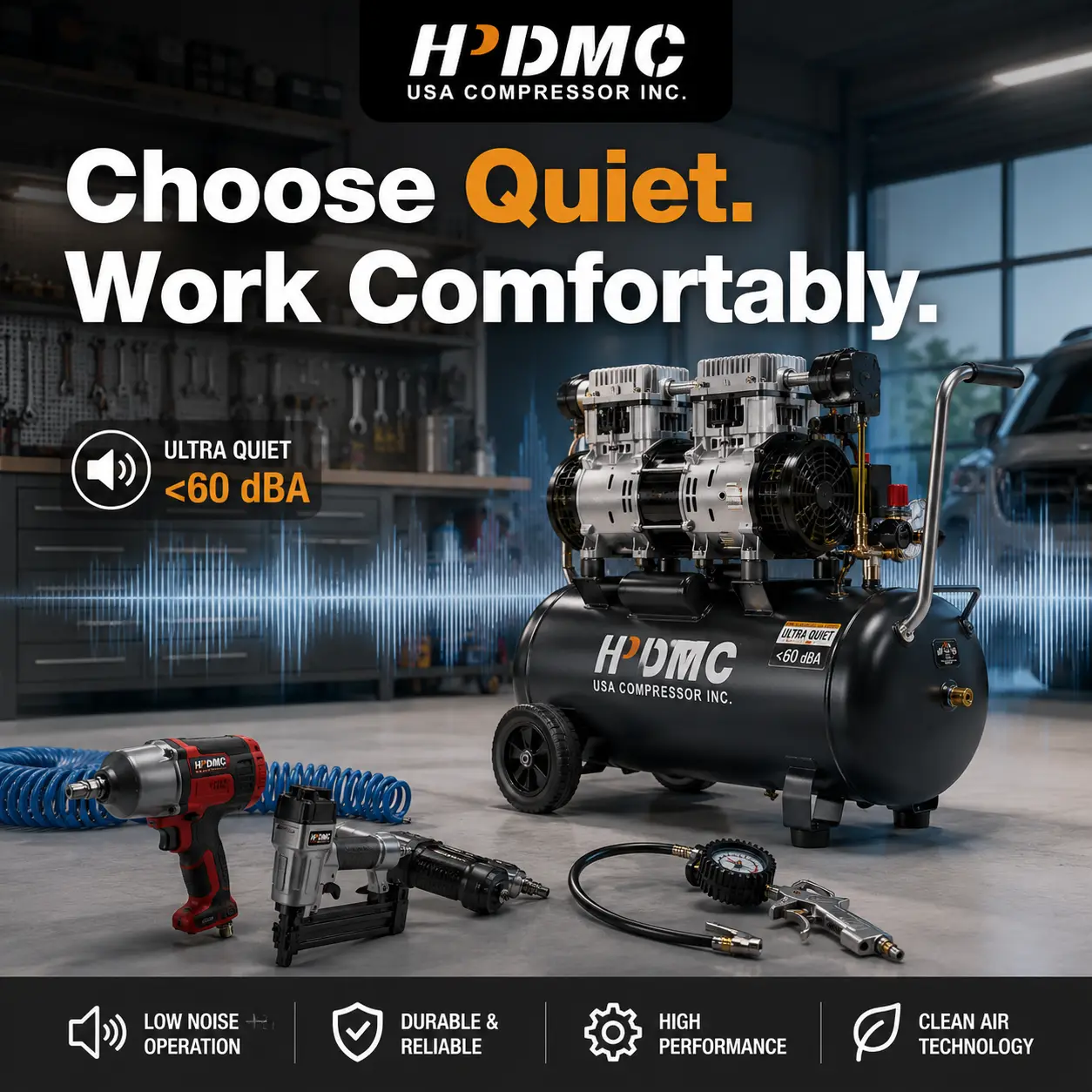 Quiet Air Compressor: How To Choose A Low-Noise Model