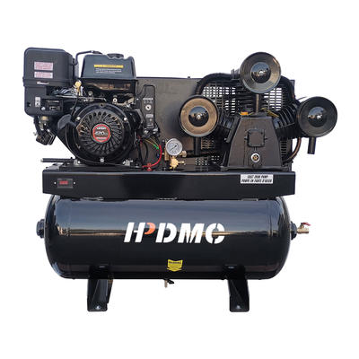 One Stage Portable Gasoline Piston Air Compressor with 30Gal Tank 13hp 115psi 44cfm HSJQY309012